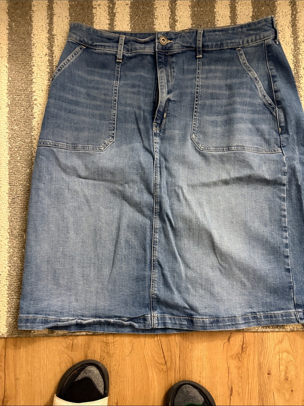 St. John's Bay Light Blue Straight Leg Jeans